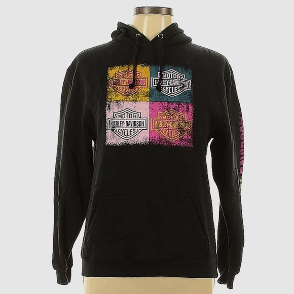 *SOLD* Harley-Davidson Graphic Print Hoodie - Picture 3 of 12